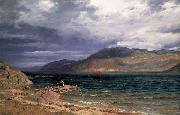 Amaldus Clarin Nielsen Enes ved Hardangerfjord Spain oil painting artist